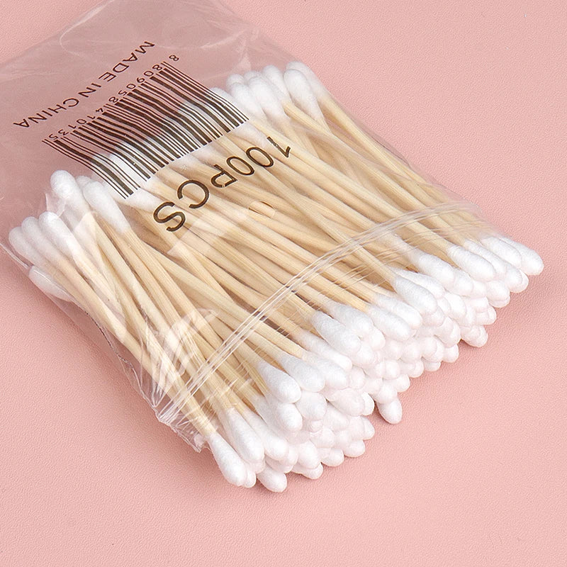 Double Head Wood Cotton Swab