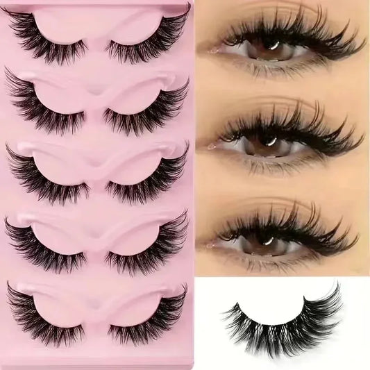 5 Pairs Cat Eye Lashes