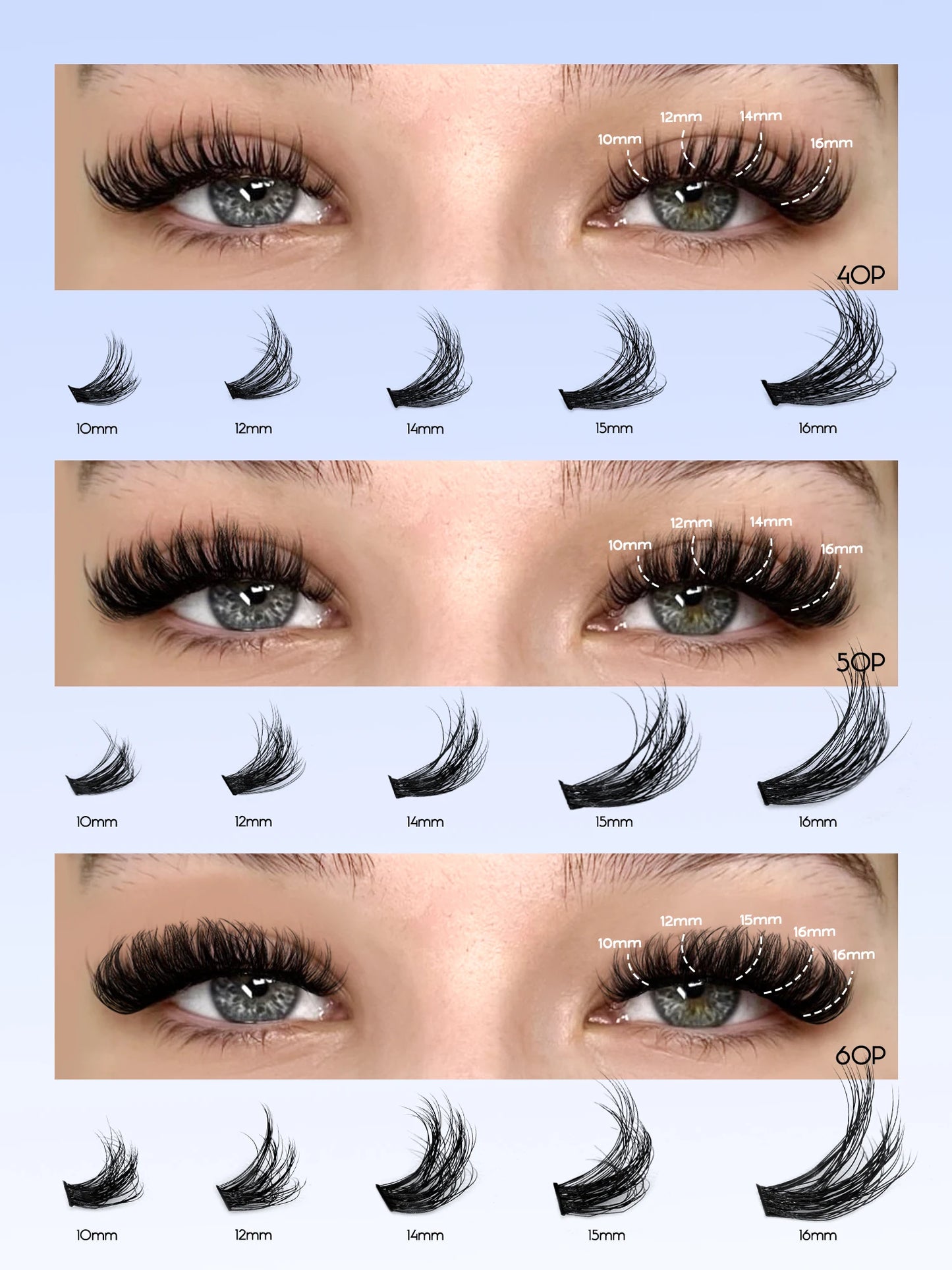 Eyelash Clusters