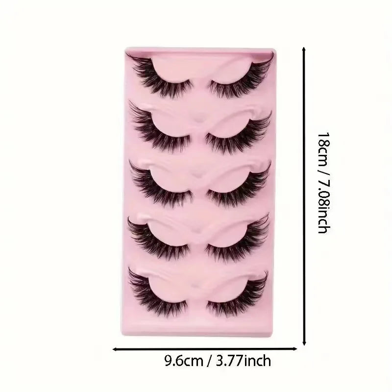 5 Pairs Cat Eye Lashes